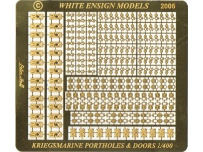 White Ensign Models PE 4012 KRIEGSMARINE PORTHOLES AND DOORS 1/400