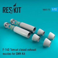 Reskit RSU72-0075 F-14D Tomcat closed exhaust nozzles (G.W.H.) 1/72