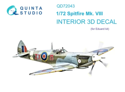 Quinta studio QD72043 Spitfire Mk.VIII (Eduard) 1/72