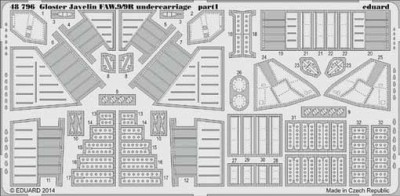 Eduard 48796 Gloster Javelin FAW.9/9R undercarriage