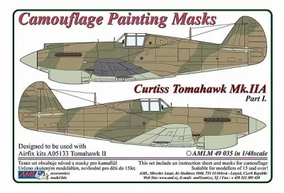 AML AMLM49035 Camouflage masks Curtiss Tomahawk Mk.IIB Pt.1 1/32