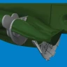 Eduard 6481144 BRASSIN P-40N radiators upgrade set (EDU) 1/48
