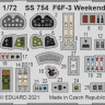 Eduard SS754 F6F-3 Weekend (EDU) 1/72