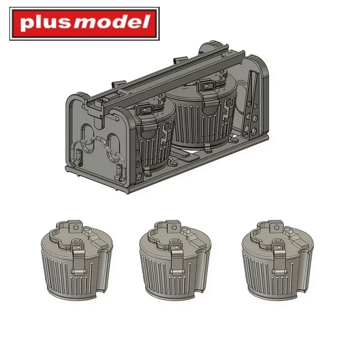 Plusmodel DP3080 Ammunition magazine for MG34 (14 pcs.) 1/35