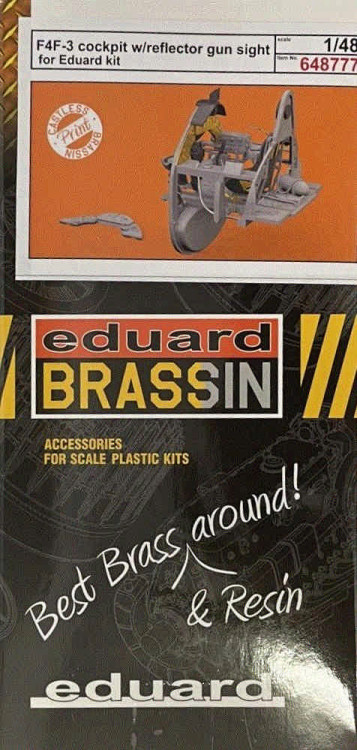 Eduard 648777 BRASSIN F4F-3 cockpit w/ reflector gun sight 1/48