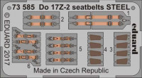 Eduard 73585 Do 17Z-2 seatbelts STEEL 1/72