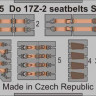 Eduard 73585 Do 17Z-2 seatbelts STEEL 1/72