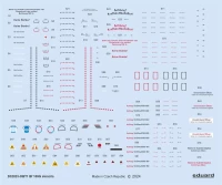 Eduard D3223 Decal Bf 109G stencils (REV/HAS) 1/32