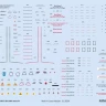 Eduard D3223 Decal Bf 109G stencils (REV/HAS) 1/32