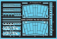 Aims AIMS32PE01 engine detail set for Messerschmitt Me-262 (designed to be used with Trumpeter kits) [Me-262A-1a Me-262A-2a Me-262B-1a/U1 Me-262A-1] 1/32