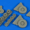 Wheelliant 148014 F-14A Tomcat weighted wheels (TAM) 1/48
