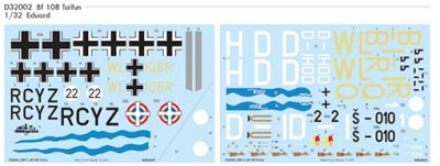 Eduard D32002 Decals 1/32 Bf 108 Taifun (EDU)