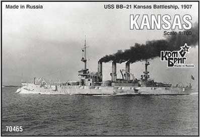 Combrig 70465 USS BB-21 Kansas Battleship, 1907 1/700