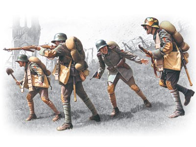 ICM 35291 Германские штурмовые части (1917 -1918) 1/35