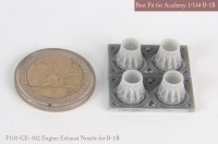 Mk1 Design MA-14402 Rockwell B-1B Lancer GE exhaust nozzle Set (closed) 1/144