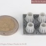 Mk1 Design MA-14402 Rockwell B-1B Lancer GE exhaust nozzle Set (closed) 1/144