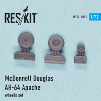 Reskit RS72-0081 Douglas AH-64 Apache wheels set (ACAD,HAS) 1/72
