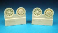 Barracuda Studios BCR32034 North-American P-51 Mustang Main wheel Hubs (designed to be used with Dragon, Hasegawa, Hobbycraft, Monogram and Revell kits) 1/32