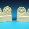 Barracuda Studios BCR32034 North-American P-51 Mustang Main wheel Hubs (designed to be used with Dragon, Hasegawa, Hobbycraft, Monogram and Revell kits) 1/32