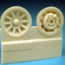 Barracuda Studios BCR32034 North-American P-51 Mustang Main wheel Hubs (designed to be used with Dragon, Hasegawa, Hobbycraft, Monogram and Revell kits) 1/32