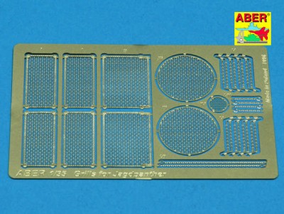 Aber 35G04 Grilles for JagdPanther (designed to be used with Cyber-Hobby, Dragon, Meng Models and Tamiya kits) 1/35