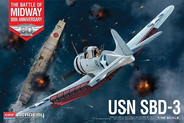 Academy 12345 USN SBD-3 The Battle of Midway 80th Anniversary 1/48