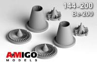 Amigo Models АМG 144-200 Бе-200 детали двигателей Д-436 1/144