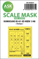 Art Scale 200-M48037 Kawasaki Ki-61-ID Hien wheels and canopy frame paint masks (outside only) 1/48