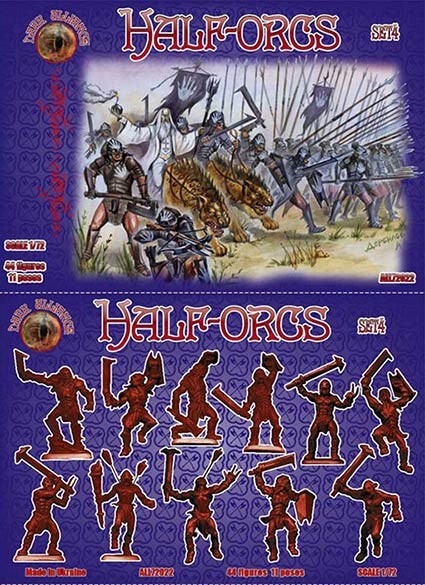 Dark Alliance ALL72022 Half-orcs set 4 1/72