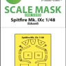 Art Scale 200-M48143 Supermarine Spitfire Mk.IXc canopy frame paint mask (outside only) 1/48