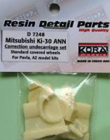 Kora Model D7248 Mitsubishi Ki-30 ANN std.covered wheels (AZ) 1/72