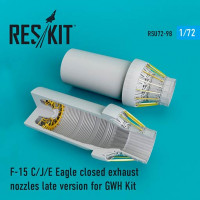 Reskit RSU72-0098 F-15 C/J/E Eagle closed exh. nozzles late 1/72
