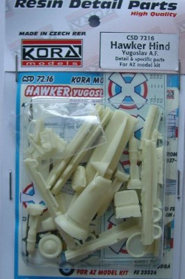 Kora Model CSD7216 Hawker Hind Detail set&amp;decal (Yugoslav AF) 1/72