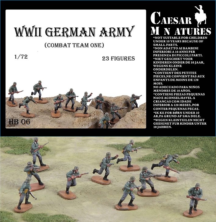 Caesar Miniatures HB06 German Infantry (WWII) Army Combat Team 1 1/72