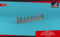Armory ARAW14316 Sikorsky CH-53 Sea Stallion wheels with weighted tires 1/144