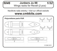 CMK 5046 Junkers Ju 88A Wing rack (2pcs) for REV 1/32