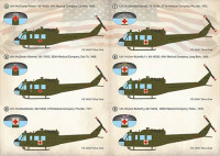 Print Scale 72-410 UH-1 Air Ambulance in Vietnam War & stencils 1/72