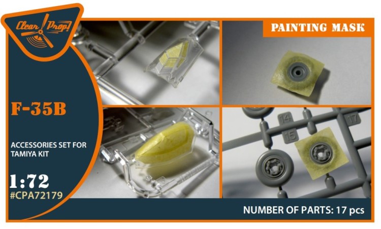 Clear Prop CPA72179 F-35B painting mask (TAM) 1/72