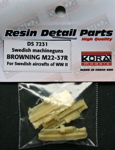 Kora Model DS7231 Browning M22-37R for Swedish aircrafts WWII 1/72