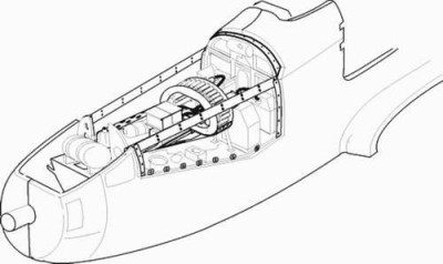 CMK 4088 P-39Q -armament set for EDU 1/48