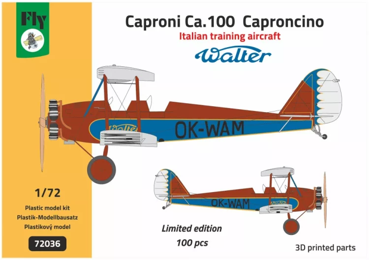 FLY 72036 Ca.100 Caproncino Italian training aircraft 1/72