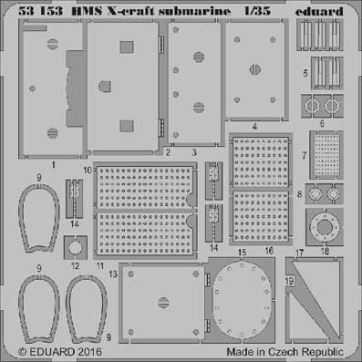 Eduard 53153 HMS X-craft submarine 1/35