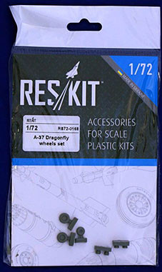 Reskit RS72-0168 A-37 Dragonfly wheels (ACAD) 1/72