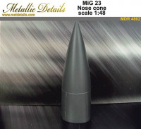 Metallic Details MDR4802 Mikoyan MiG-23 Nose cone (designed to be used with Trumpeter kits) 1/48