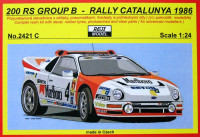 REJI MODEL DECRJ2421C 1/24 Ford RS 200 'Marlboro' 1986 Rally Catalunya