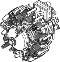 CMK 7077 Wright 1820 - US engine of WWII 1/72
