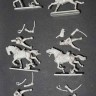 Waterloo 1815 WLAP102 FRENCH HIGH STAFF CHARGE AT WATERLOO (6 horses - 6 horsemen) in white metal NEY, HIMES, COLBERT, KELLERMAN etc. (these are metal not plastic or resin) 1/72