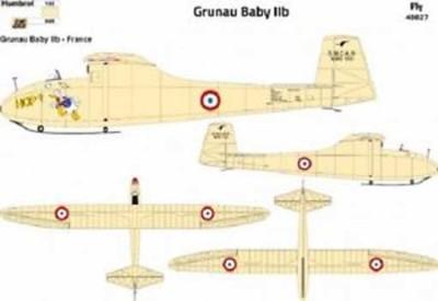 Fly model 48027 Grunau Baby IIB (France 2) 1/48