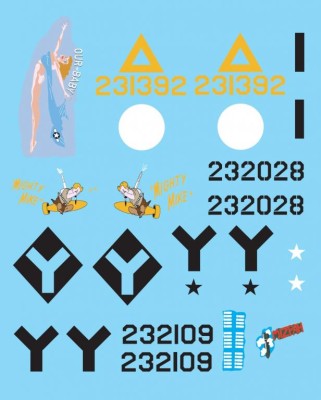Sbs Model D72043 Decal B-17G 'US 15th Air Force in Italy' 1/72