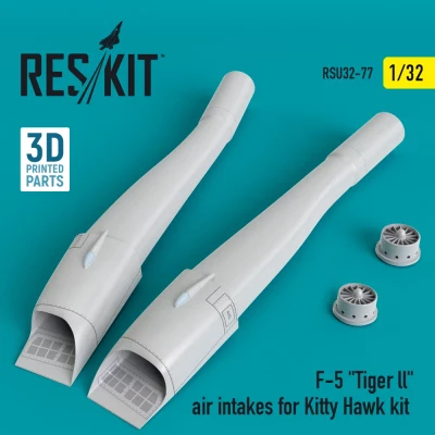 Reskit RSU32-077 F-5 'Tiger ll' air intakes (KITTYH) 1/32